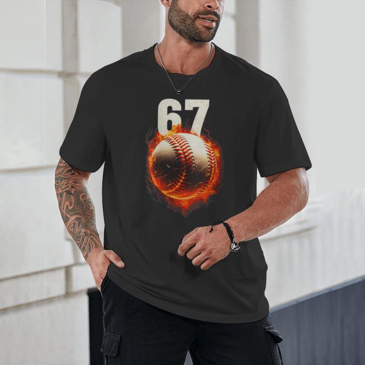 Women's 67 Baseball Boys Birthday Teens Six Seven Brainrot Unisex T-Shirt