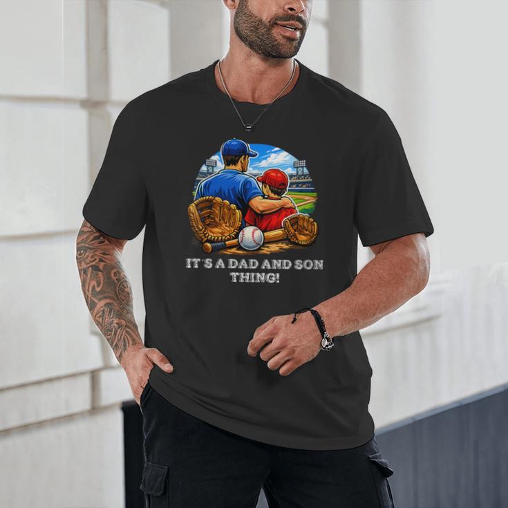 Women's Father Son Baseball Father's Day Unisex T-Shirt