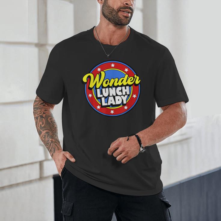 Wonder Lunch Lady Super Woman Power Superhero Back To School Unisex T-Shirt