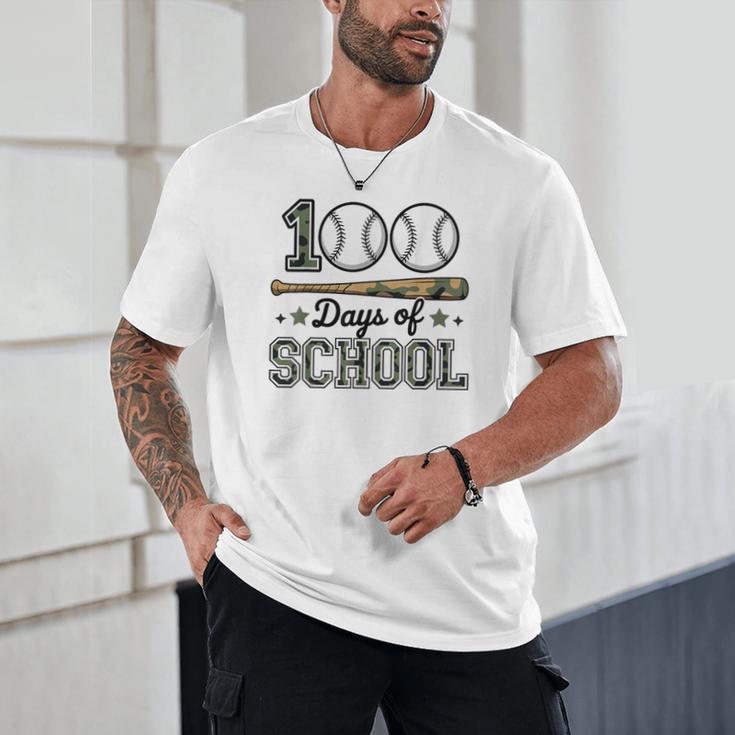 100 Days Of School Baseball Camo Boys School Teacher Unisex T-Shirt 100 Days Of School Baseball Camo Boys School Teacher Unisex T-Shirt