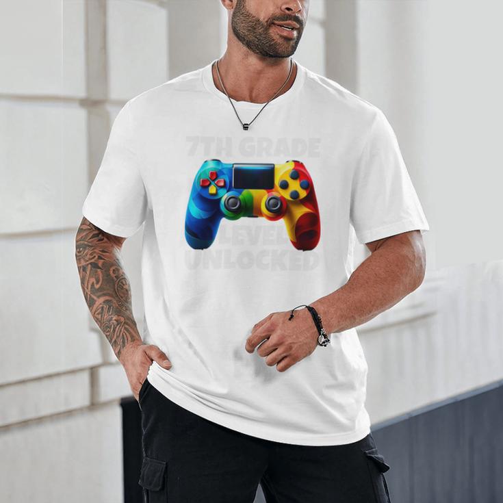 7th Grade Level Unlocked Back To School Gamer Boys Girls Unisex T-Shirt 7th Grade Level Unlocked Back To School Gamer Boys Girls Unisex T-Shirt