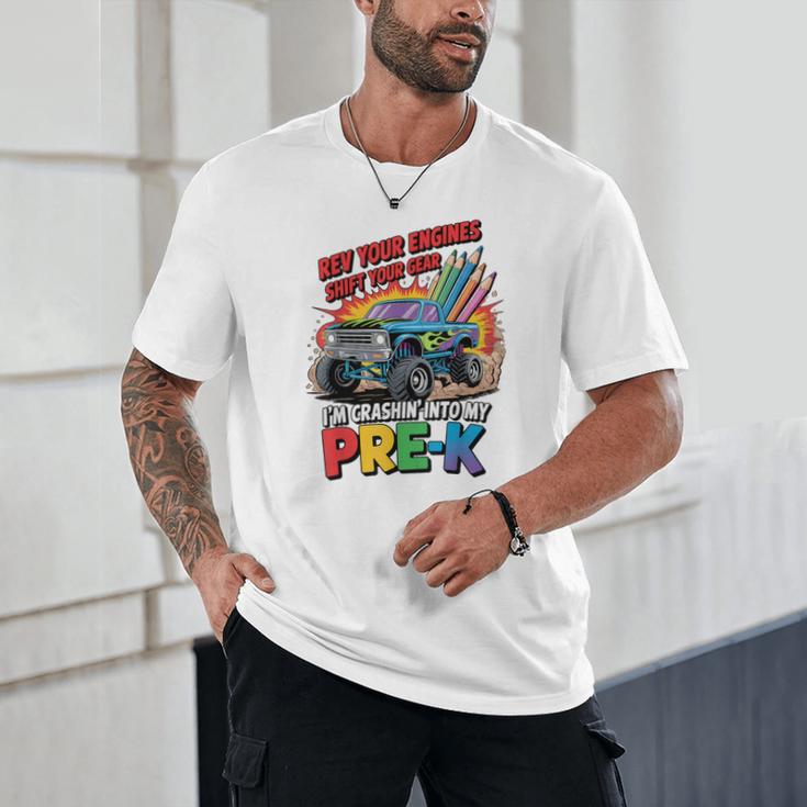 Back To School Pre-K Preschool Monster Truck First Day Boys Unisex T-Shirt