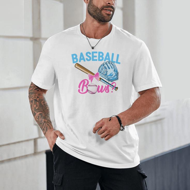 Baseball Or Bows Brother Loves You Gender Reveal Boy Or Girl Unisex T-Shirt Baseball Or Bows Brother Loves You Gender Reveal Boy Or Girl Unisex T-Shirt