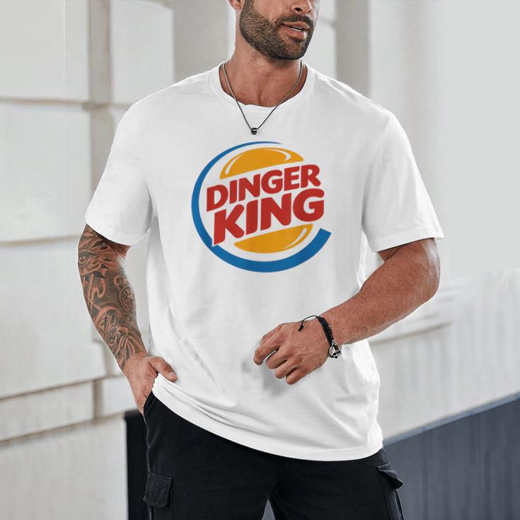 Baseball Dinger King Logo For Home Run Players And Fan Unisex T-Shirt Baseball Dinger King Logo For Home Run Players And Fan Unisex T-Shirt