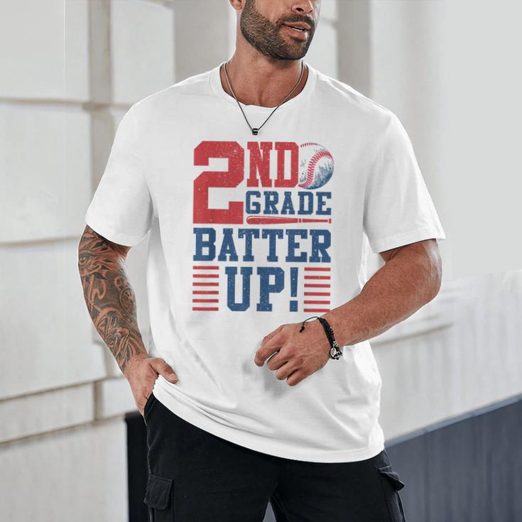 Baseball Second Grade Back To School 2nd Grade Batter Up Unisex T-Shirt Baseball Second Grade Back To School 2nd Grade Batter Up Unisex T-Shirt