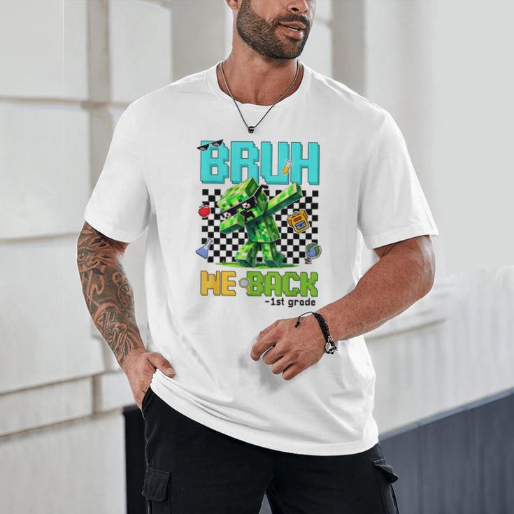 Bruh We Back 1st Grade Back To School Gamer Dabbing Boy Kids Unisex T-Shirt Bruh We Back 1st Grade Back To School Gamer Dabbing Boy Kids Unisex T-Shirt