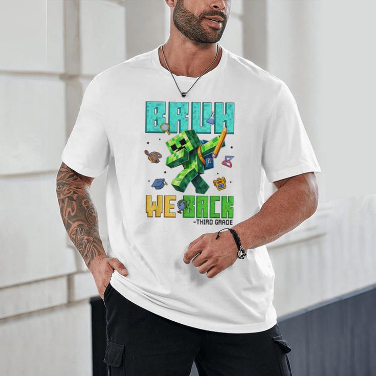 Bruh We Back 3rd Grade Back To School Gamer Dabbing Boy Kids Unisex T-Shirt Bruh We Back 3rd Grade Back To School Gamer Dabbing Boy Kids Unisex T-Shirt