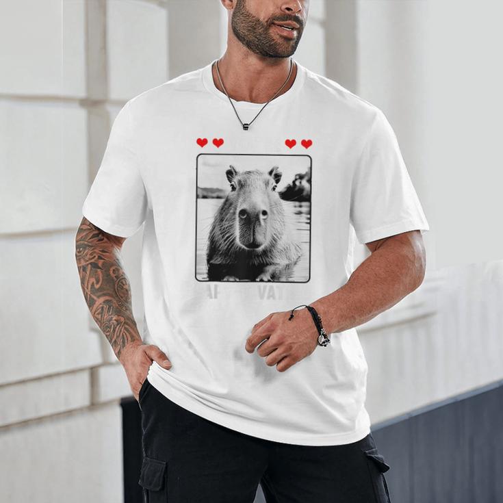 Capybara Love Valentines Day Cute Animal Hearts Raglan Baseball Tee Unisex T-Shirt Capybara Love Valentines Day Cute Animal Hearts Raglan Baseball Tee Unisex T-Shirt