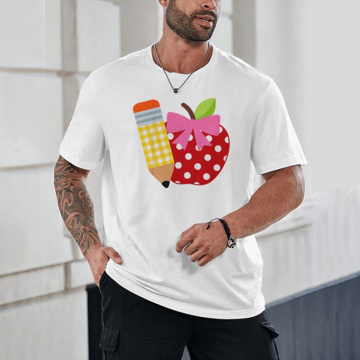 Girls Back To School Apple Toddler First Day Of Preschool Unisex T-Shirt