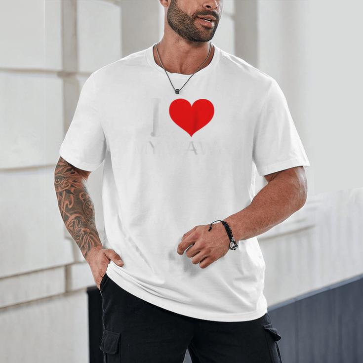 I Heart My Wawa Raglan Baseball Tee Unisex T-Shirt