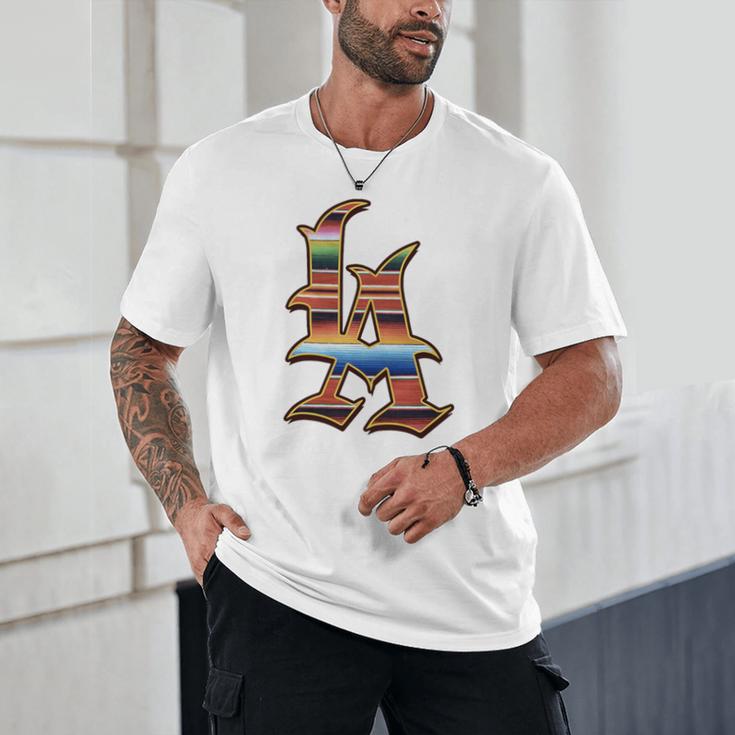 LA Sarape Los Angeles LA Sarape East LA Baseball Mexican Premium Tri-Blend Unisex T-Shirt