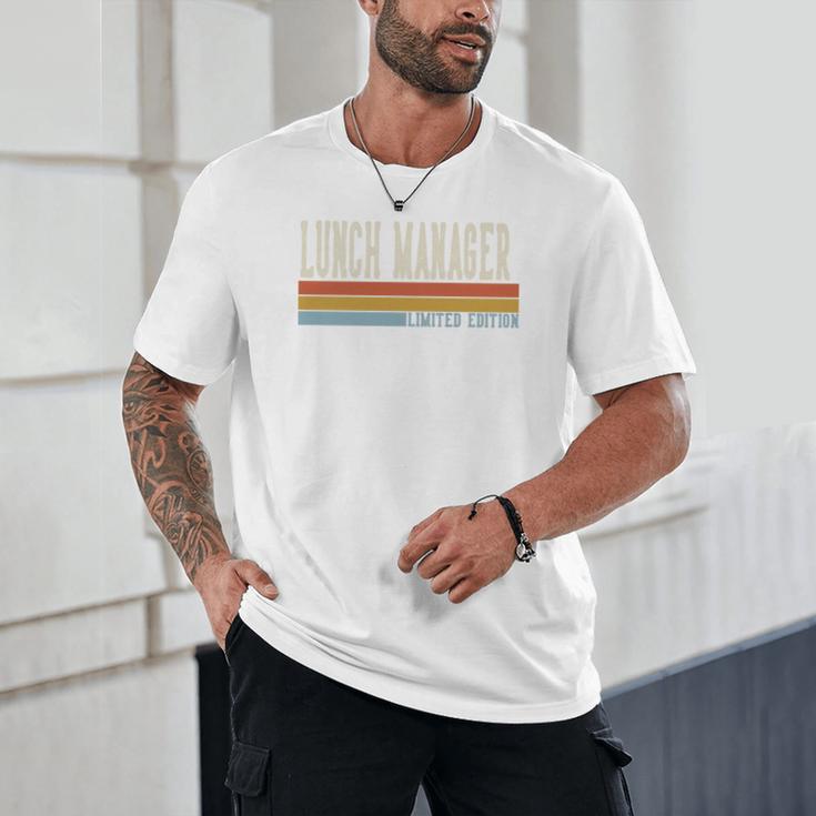 Lunch Manager Week Retro Vintage Back To School Day Premium Tri-Blend Unisex T-Shirt Lunch Manager Week Retro Vintage Back To School Day Premium Tri-Blend Unisex T-Shirt