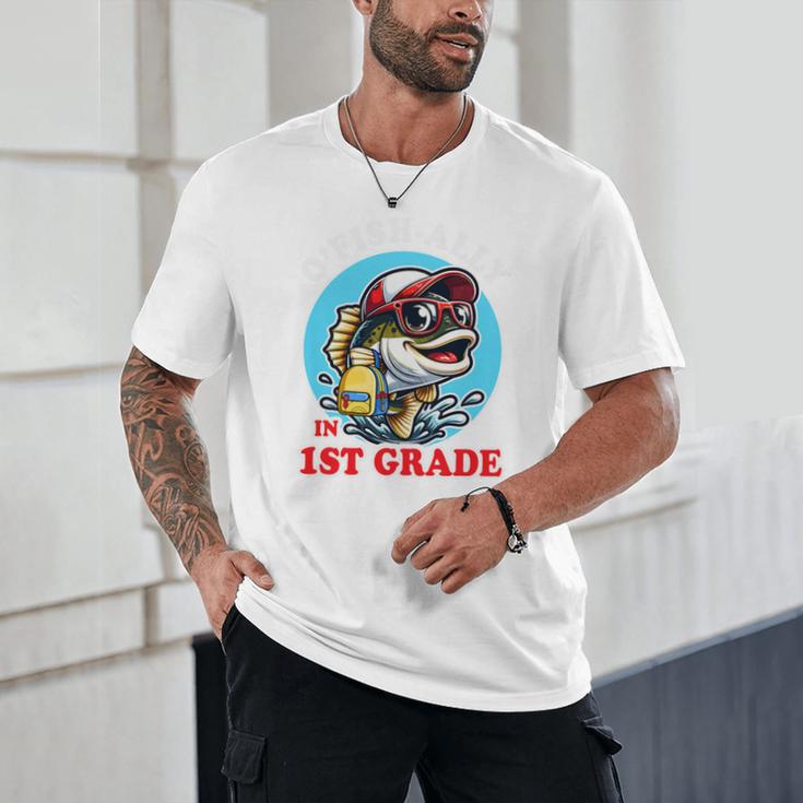 O’Fish-Ally a 1st Grade Mom Back To School Premium Tri-Blend Unisex T-Shirt