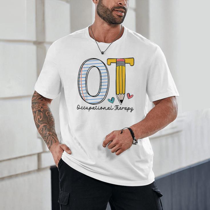 Pediatric Occupational Therapy Paper Pencil Back To School Unisex T-Shirt