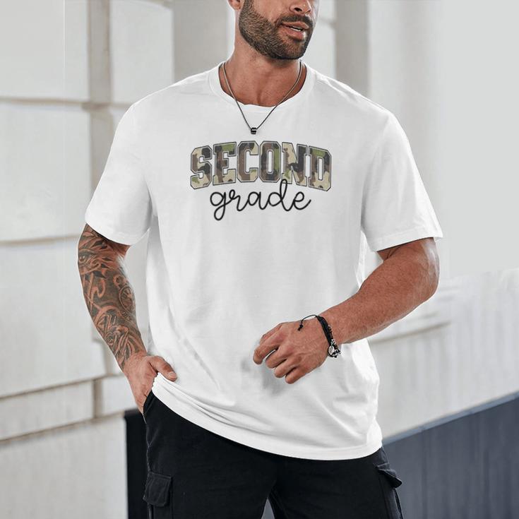 Retro Second Grade Camo Back To School Girls Boys 2nd Grade Unisex T-Shirt Retro Second Grade Camo Back To School Girls Boys 2nd Grade Unisex T-Shirt