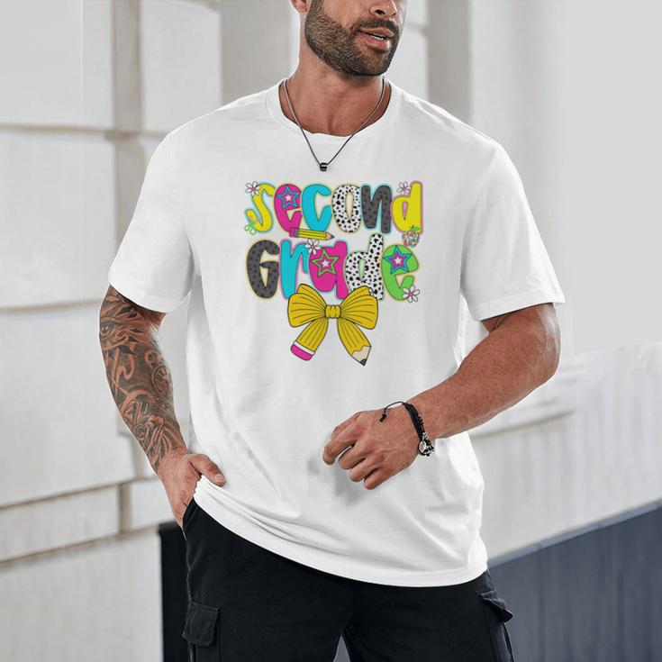 Second Grade Coquette Bow First Day Of School Back To School Performance Unisex T-Shirt Second Grade Coquette Bow First Day Of School Back To School Performance Unisex T-Shirt