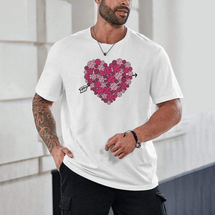 Valentine's Day Baseball Heart Softball Player Sports Lover Unisex T-Shirt Valentine's Day Baseball Heart Softball Player Sports Lover Unisex T-Shirt