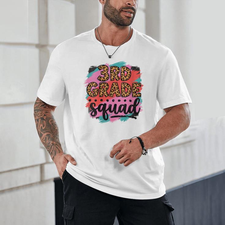 Women's Third 3rd Grade Squad Back To School Animal Print Girl Tee Unisex T-Shirt Women's Third 3rd Grade Squad Back To School Animal Print Girl Tee Unisex T-Shirt