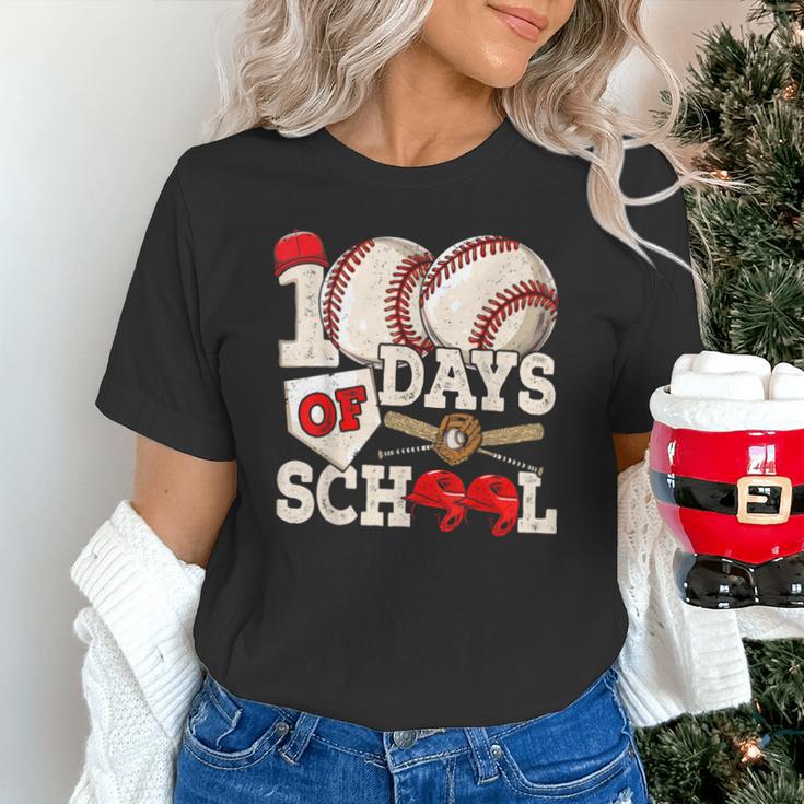 100 Days Of School Baseball 100th Day Of School Kids Teacher Unisex T-Shirt