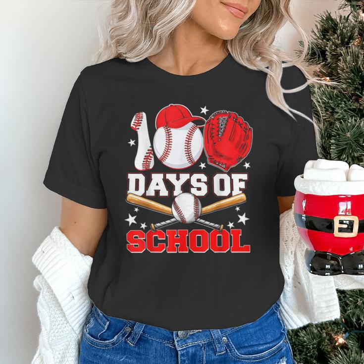 100 Days Of School Baseball Boys Kids Students Unisex T-Shirt