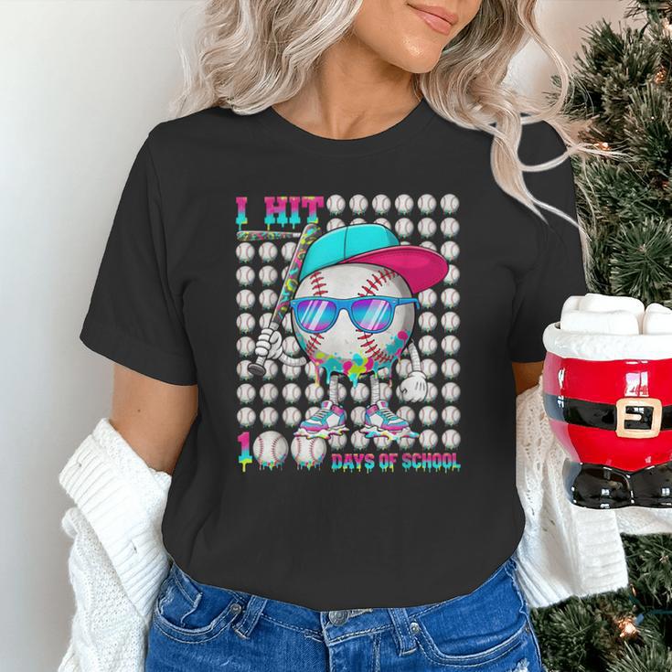 100 Days Of School Baseball Drip Ice Cream Boys Kids Unisex T-Shirt