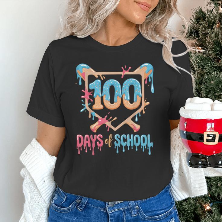 100 Days Of School Baseball Drip 100 Days Of School Unisex T-Shirt