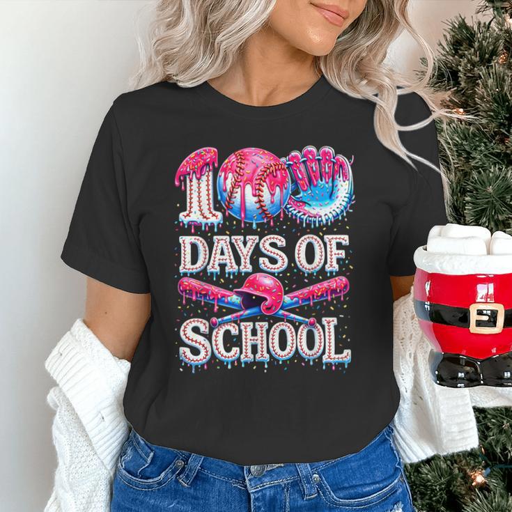 100 Days Of School Baseball Lover Donut Drip Boy Girl Unisex T-Shirt