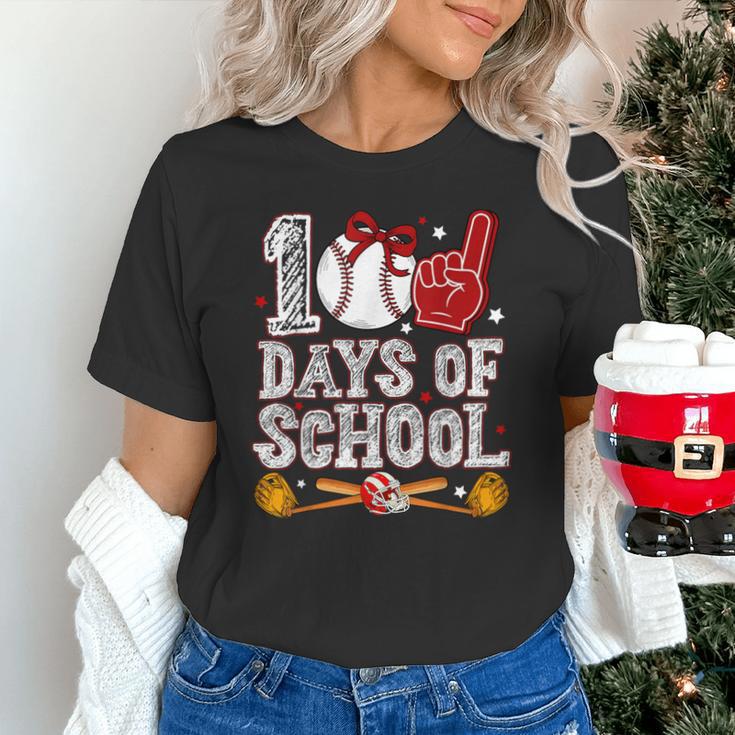 100 Days Of School Cute Bow Baseball Boy Girl Teacher Unisex T-Shirt 100 Days Of School Cute Bow Baseball Boy Girl Teacher Unisex T-Shirt