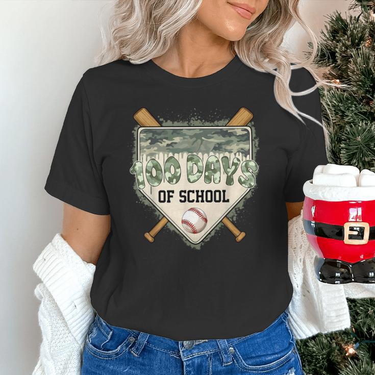 100 Days Of School Home Plate Camo Baseball Dripping Boys Unisex T-Shirt 100 Days Of School Home Plate Camo Baseball Dripping Boys Unisex T-Shirt