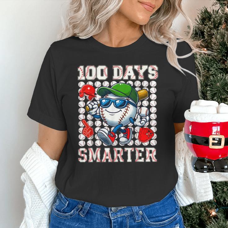 100 Days Smarter Baseball 100 Days Of School Boy Girl Kid Unisex T-Shirt