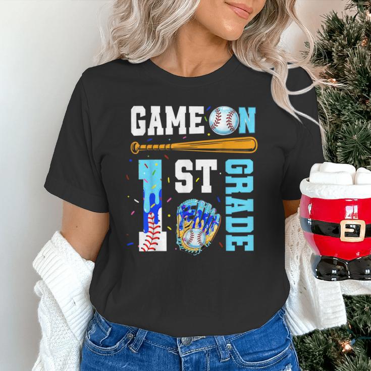 1st Grade Back To School Baseball Drip Ice Cream Game On Unisex T-Shirt 1st Grade Back To School Baseball Drip Ice Cream Game On Unisex T-Shirt