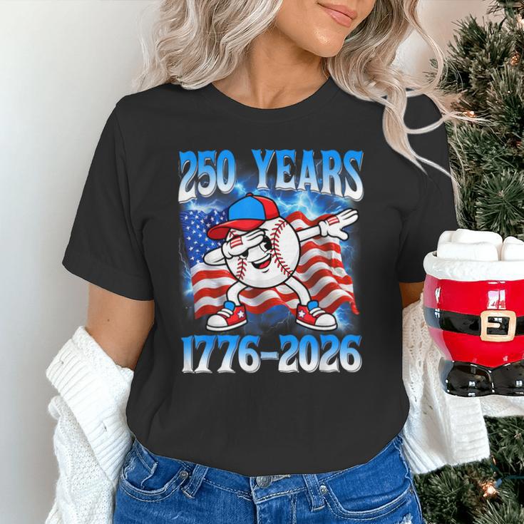 250 Years 1776 2026 250th Baseball American Flag 4th Of July Unisex T-Shirt 250 Years 1776 2026 250th Baseball American Flag 4th Of July Unisex T-Shirt