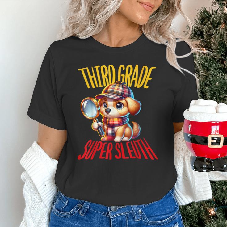 3rd Grade Super Sleuth Dog Detective Back To School Kids Unisex T-Shirt