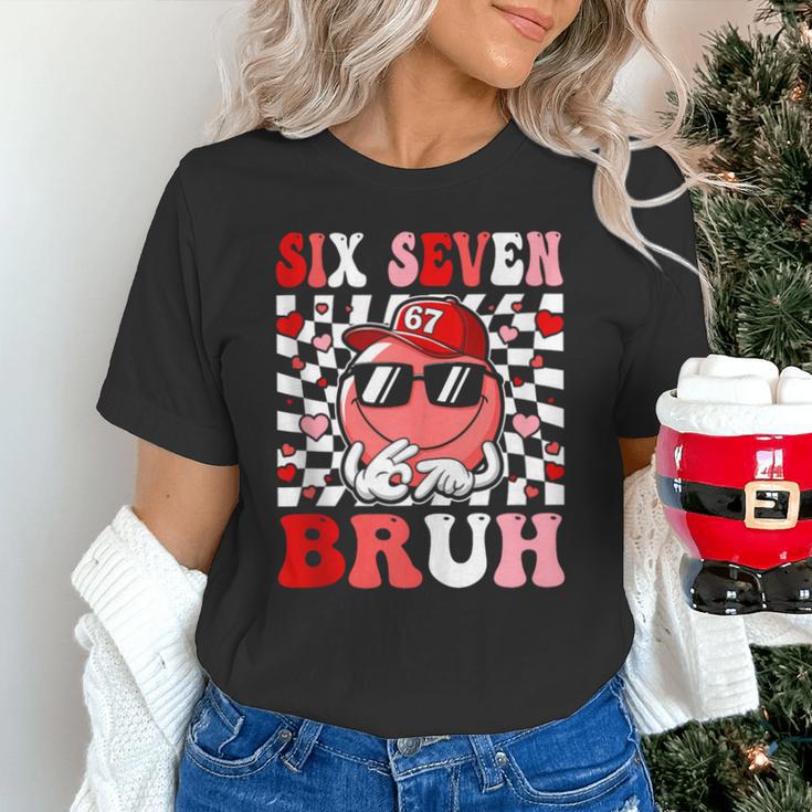 6 7 Bruh Six Seven Valentine Heart Baseball Unisex T-Shirt 6 7 Bruh Six Seven Valentine Heart Baseball Unisex T-Shirt