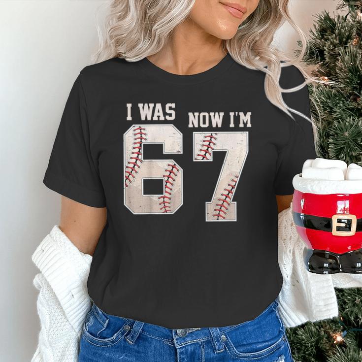 I Was 6 Now I'm 7 Year Old Birthday 67 Meme Baseball Bday Unisex T-Shirt I Was 6 Now I'm 7 Year Old Birthday 67 Meme Baseball Bday Unisex T-Shirt
