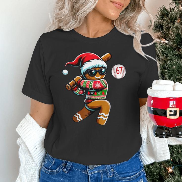 67 Gingerbread Man Playing Baseball Christmas 6 7 Meme Unisex T-Shirt 67 Gingerbread Man Playing Baseball Christmas 6 7 Meme Unisex T-Shirt