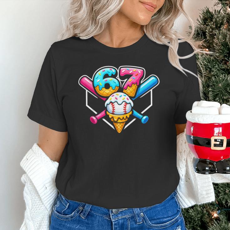 67 Ice Cream Drip Baseball Meme Six Seven Gen Alpha Slang Unisex T-Shirt 67 Ice Cream Drip Baseball Meme Six Seven Gen Alpha Slang Unisex T-Shirt