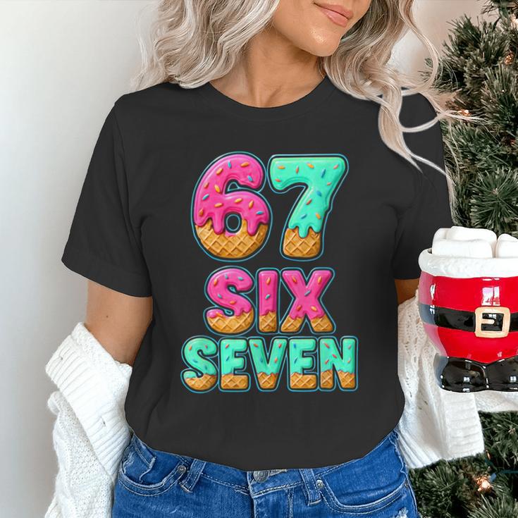 67 Ice Cream Drip Baseball Six Seven 6-7 Meme Teen Boy Unisex T-Shirt