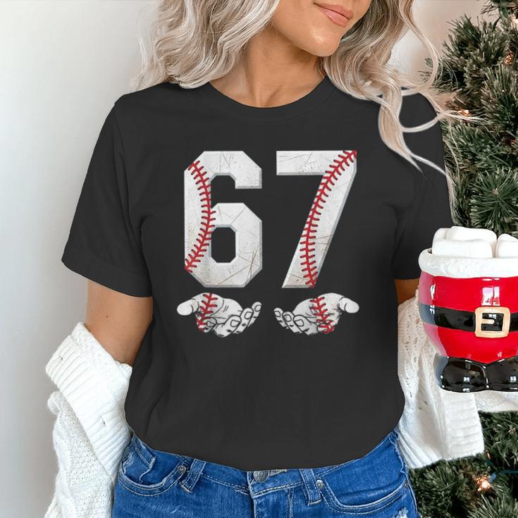 67 Six Seven Number 6 7 Meme Baseball Six Seven For Boys Men Unisex T-Shirt 67 Six Seven Number 6 7 Meme Baseball Six Seven For Boys Men Unisex T-Shirt