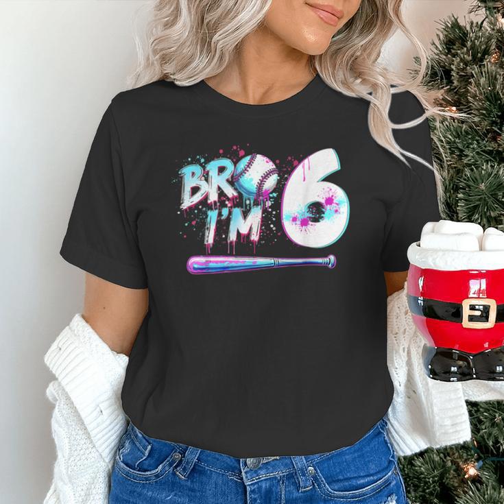 6th Birthday Boy Bro I'm 6 Year Old Baseball Ice Cream Drip Unisex T-Shirt 6th Birthday Boy Bro I'm 6 Year Old Baseball Ice Cream Drip Unisex T-Shirt