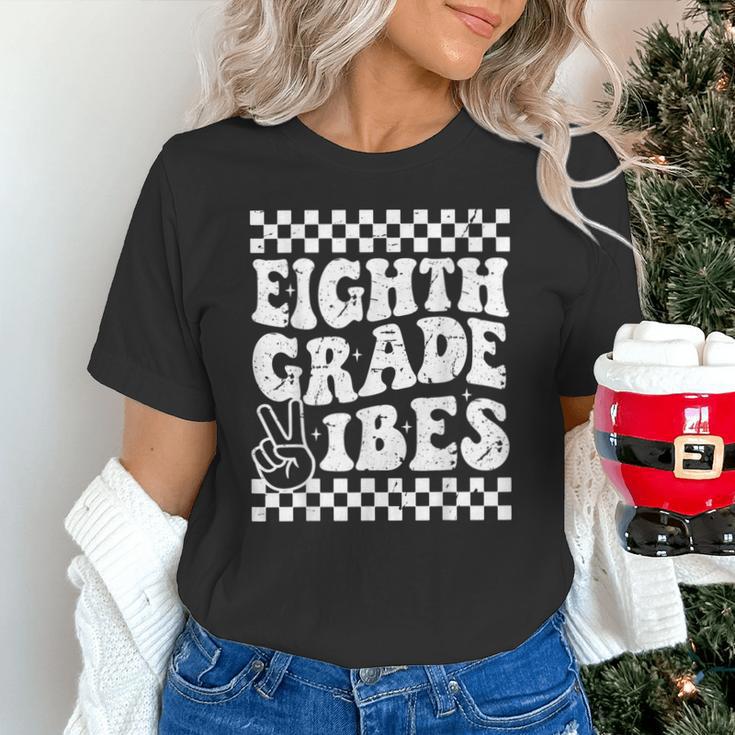 8th Eighth Grade Vibes 1st Back To School Checkerboard Crew Unisex T-Shirt