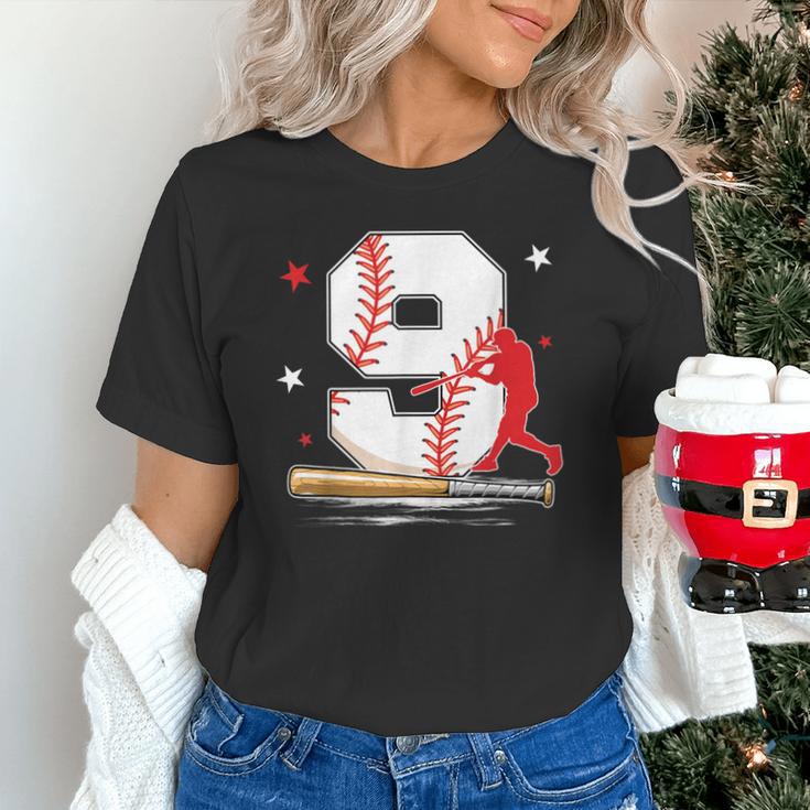 9 Years Old Baseball Birthday Boy 9th Bday Party Unisex T-Shirt