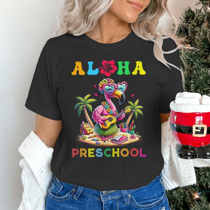 Aloha Preschool Flamingo Hawaii Back To School Kids Girl Unisex T-Shirt Aloha Preschool Flamingo Hawaii Back To School Kids Girl Unisex T-Shirt