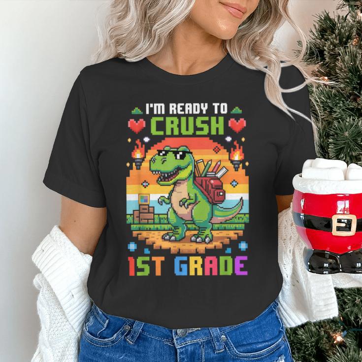 Back To School 1St Grade Boys I'm Ready To Crush Dinosaur Unisex T-Shirt Back To School 1St Grade Boys I'm Ready To Crush Dinosaur Unisex T-Shirt