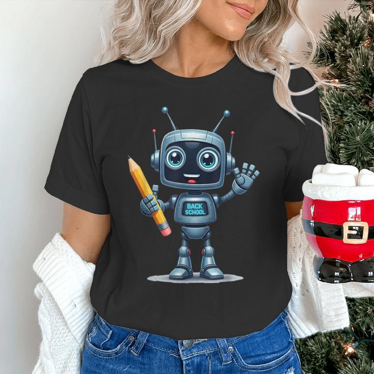 Back To School 2025 Robot Pencil For Kids Unisex T-Shirt Back To School 2025 Robot Pencil For Kids Unisex T-Shirt