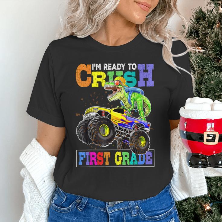 Back To School Boy Dinosaur I'm Ready To Crush First Grade Unisex T-Shirt Back To School Boy Dinosaur I'm Ready To Crush First Grade Unisex T-Shirt