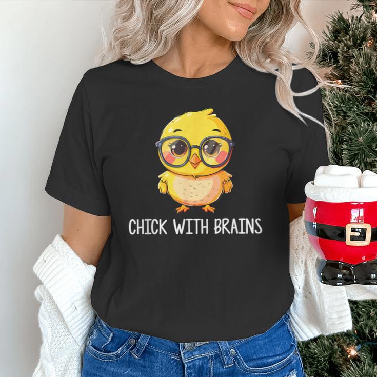 Back To School Chick With Brains Smart Intelligent Girls Unisex T-Shirt Back To School Chick With Brains Smart Intelligent Girls Unisex T-Shirt