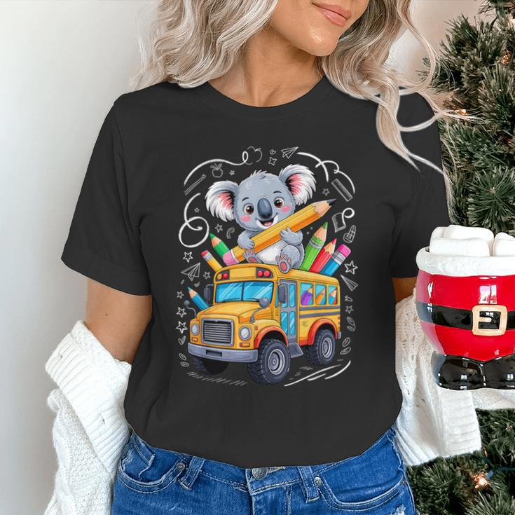 Back To School Koala School Bus 100 Days Of School Unisex T-Shirt