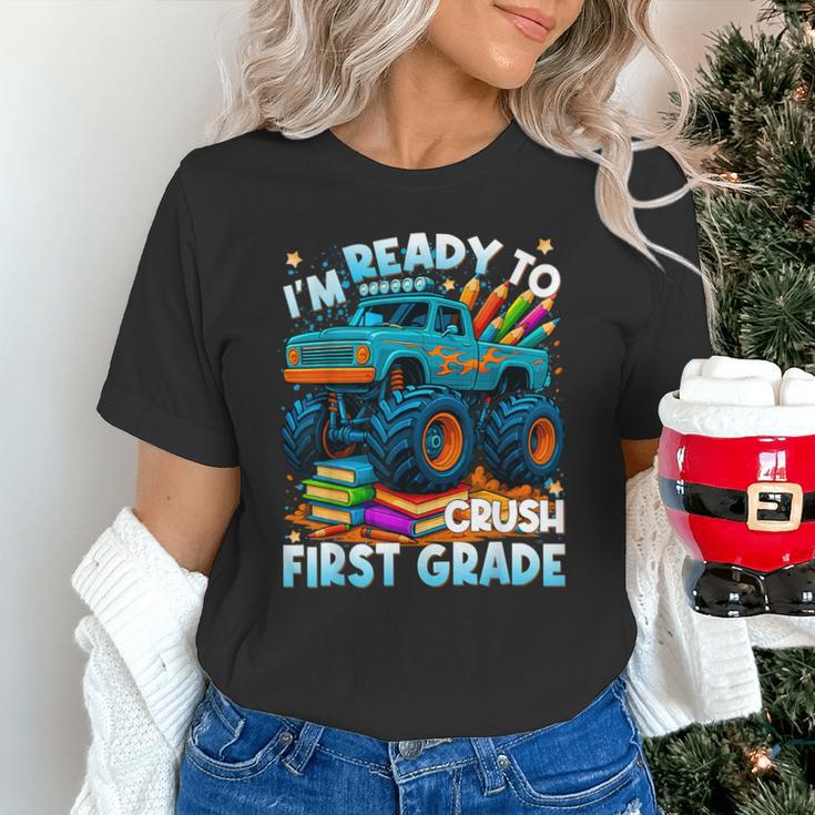 Back To School Ready To Crush 1st Grade Monster Truck Boys Unisex T-Shirt