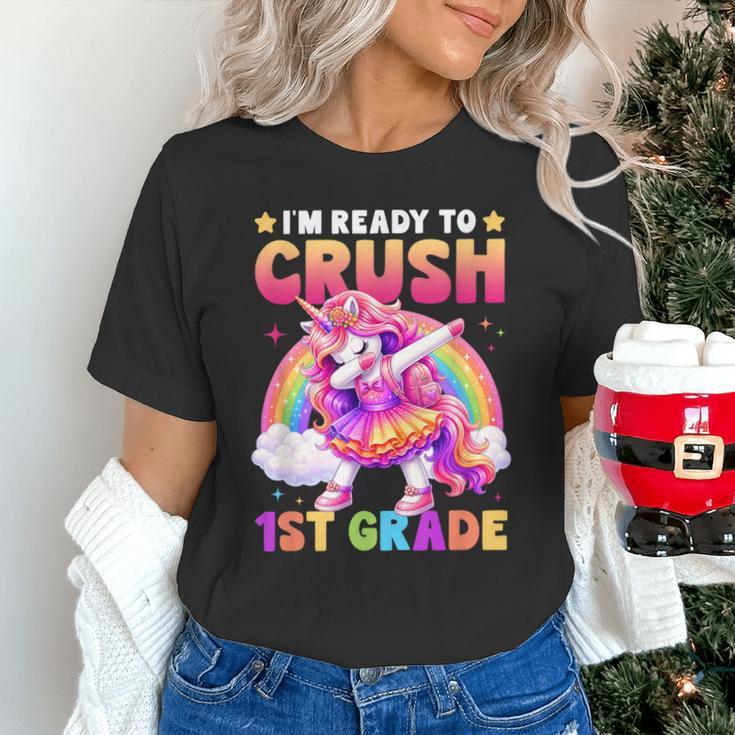 Back To School Unicorn Girls I'm Ready To Crush 1st Grade Unisex T-Shirt Back To School Unicorn Girls I'm Ready To Crush 1st Grade Unisex T-Shirt